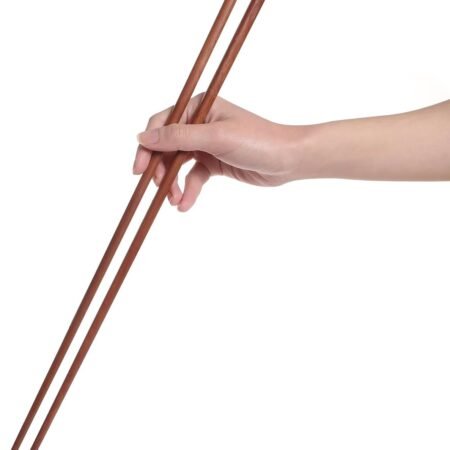 2-Pair 16.5-Inch Brown Wooden Extra Long Chopsticks