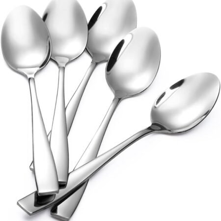 12-Piece 8-Inch Stainless Steel Dinner Spoons