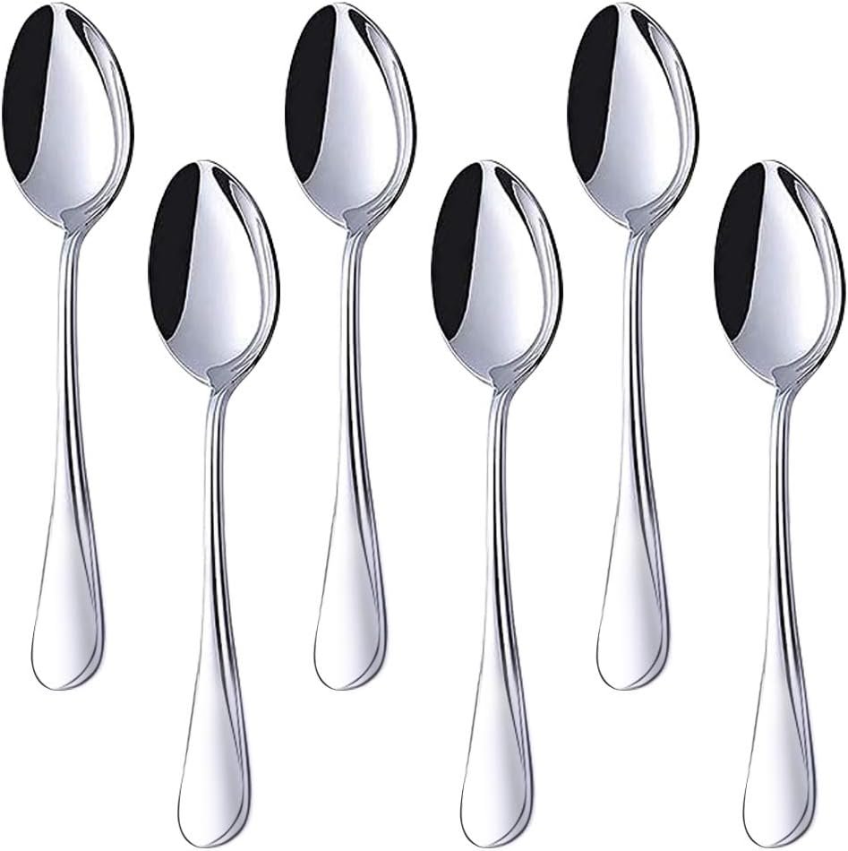 6-Piece Stainless Steel Teaspoons