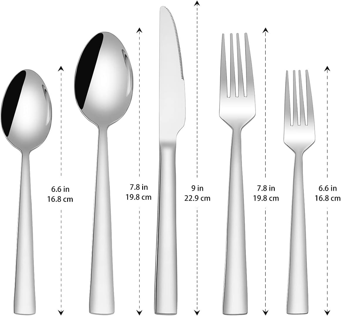 10-Piece Stainless Steel Flatware Set Service for 2 - Image 2