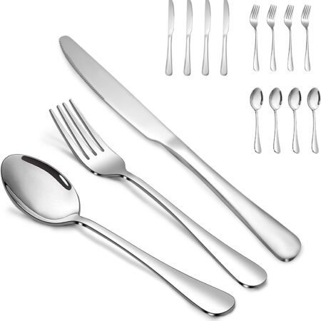 12-Piece Stainless Steel Silverware Set