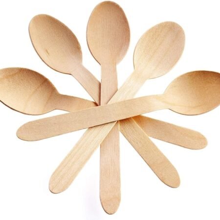 250-Pack 6.25-Inch Wooden Spoons