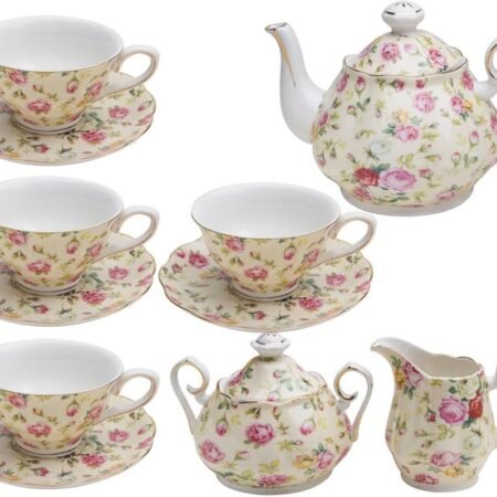 Rose Chintz 11-Piece Tea Set