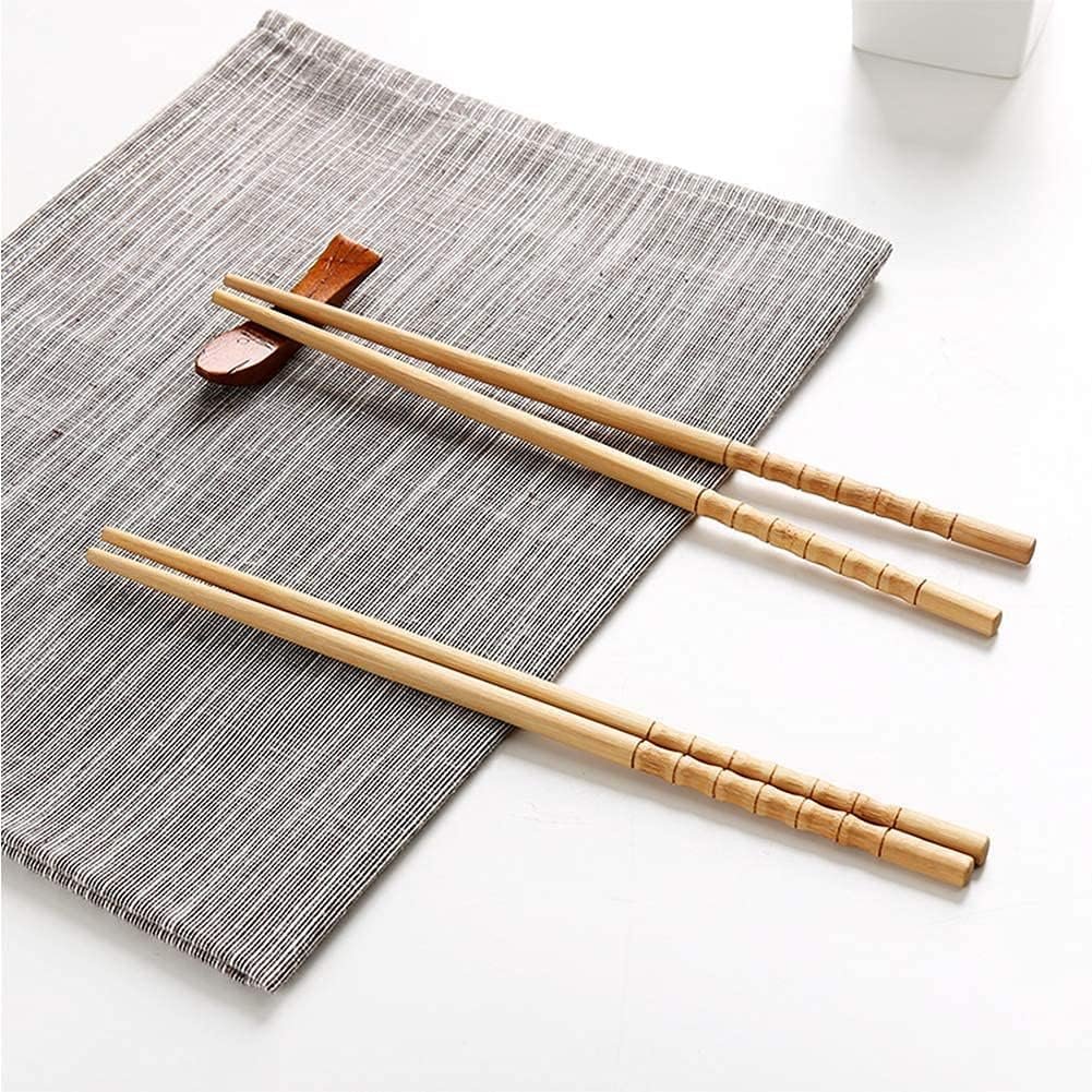 10-Pair Wooden Reusable Chopsticks - Image 2