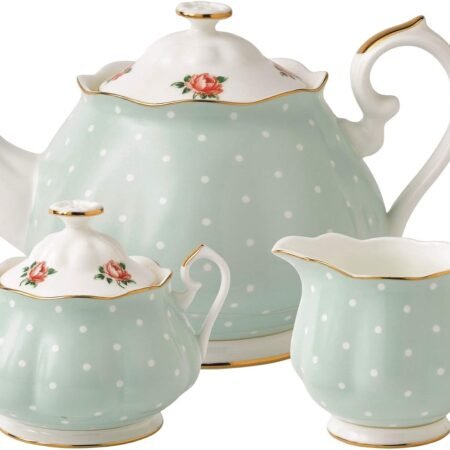 3-Piece Polka Rose Tea Set