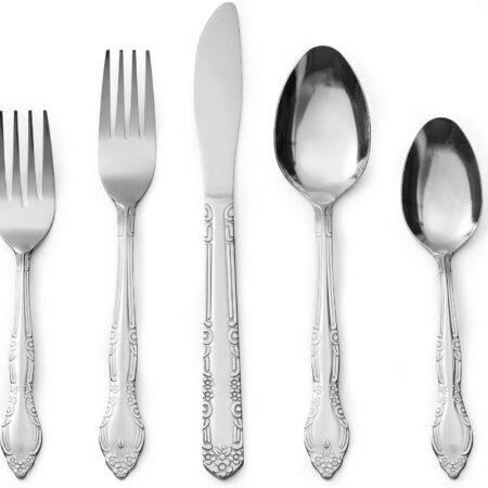 40-Piece Stainless Steel Flatware Set Service for 8