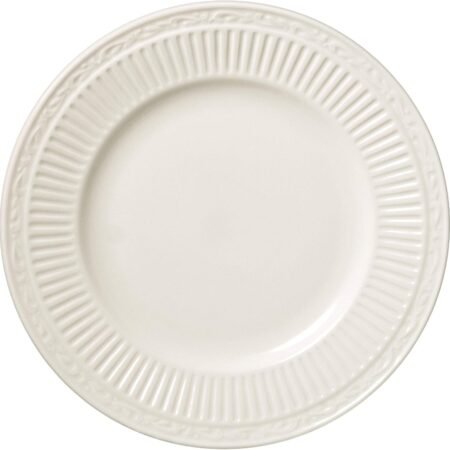 11-Inch White Countryside Dinner Plate Cream