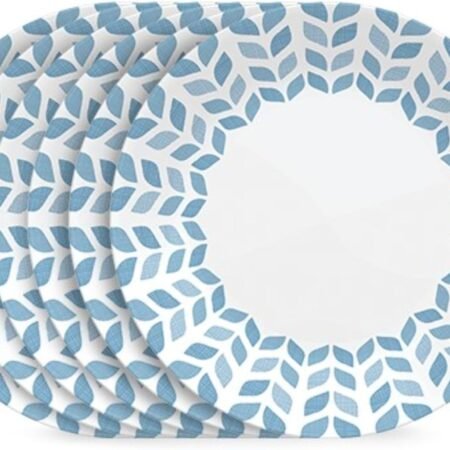 4-Piece Triple Layer Glass Dinner Plates Set