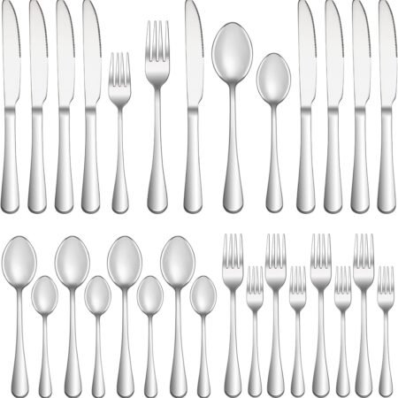 20-Piece Premium Stainless Steel Flatware Set Service for 4