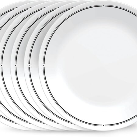 6-Piece 8.5-Inch Brasserie Glass Salad Plates