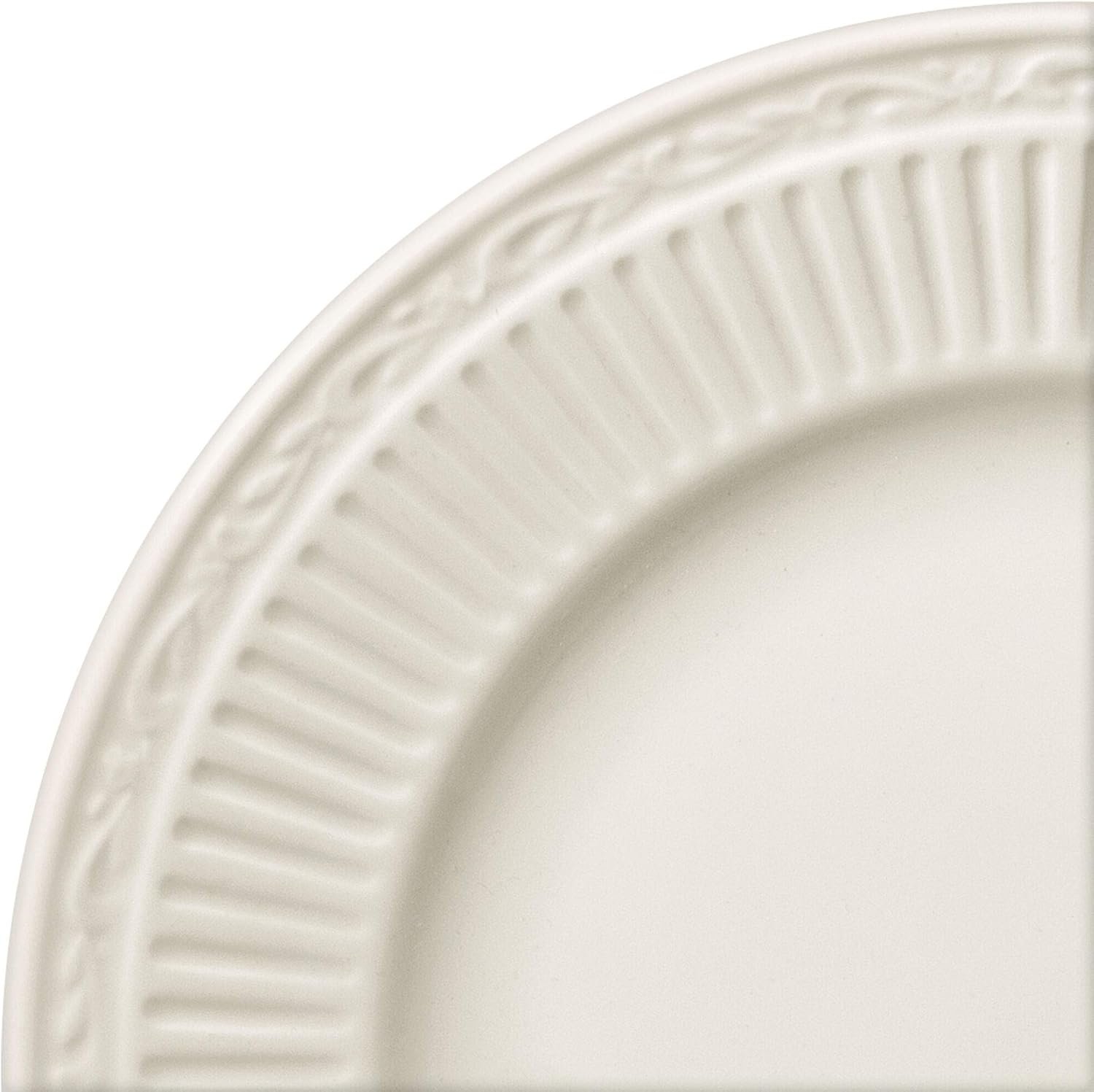 11-Inch White Countryside Dinner Plate Cream - Image 2