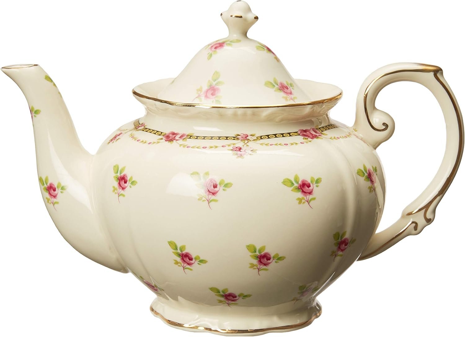 Pink Fleur 11-Piece Porcelain Tea Set - Image 2