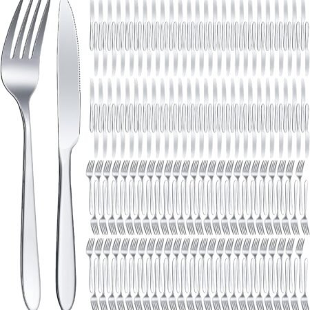 150-Piece Stainless Steel Fork and Knife Set