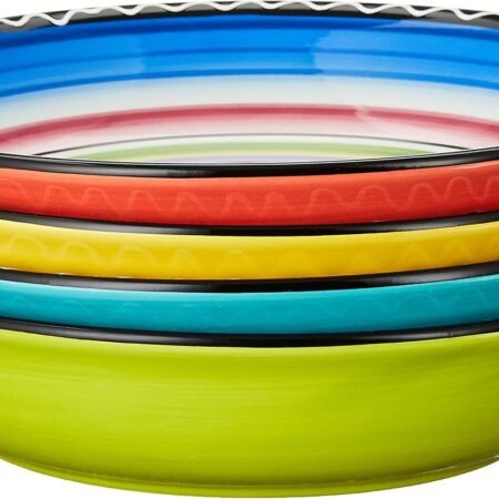 9.25-Inch Tequila Sunrise Soup Bowl Set of 4 Assorted