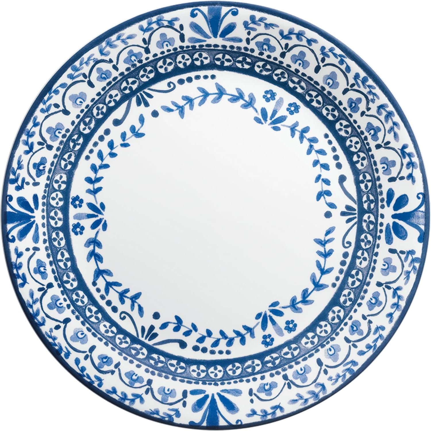 6-Piece Glass Dinner Plate Set Lightweight Round - Image 2