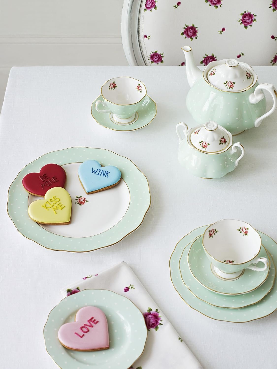3-Piece Polka Rose Tea Set - Image 2